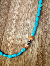 Load image into Gallery viewer, Oblong Turquoise Necklace &amp; Wrap Bracelet
