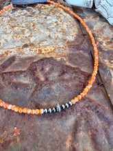 Load image into Gallery viewer, Dainty Orange Spiny Oyster Choker
