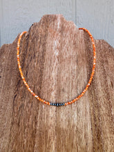 Load image into Gallery viewer, Dainty Orange Spiny Oyster Choker
