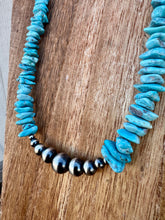 Load image into Gallery viewer, Statement Kingman Necklace With XL Navajo Pearls

