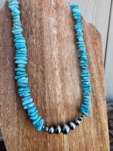 Load image into Gallery viewer, Statement Kingman Necklace With XL Navajo Pearls
