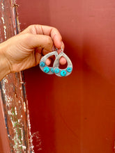 Load image into Gallery viewer, Sterling Silver Teardrop Earring With Turquoise
