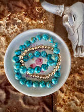 Load image into Gallery viewer, 10MM Turquoise Composite Bracelet
