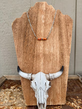 Load image into Gallery viewer, Orange Spiny Oyster Bar Necklace
