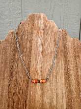 Load image into Gallery viewer, Orange Spiny Oyster Bar Necklace
