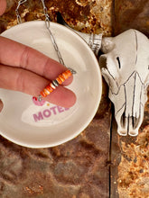 Load image into Gallery viewer, Orange Spiny Oyster Bar Necklace

