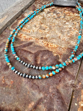 Load image into Gallery viewer, Turquoise Mohave Orange Spiny Oyster Choker
