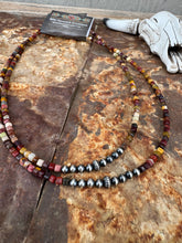 Load image into Gallery viewer, Mookaite Choker With Navajo Pearls

