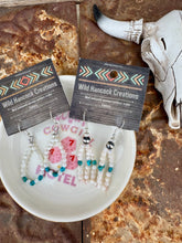 Load image into Gallery viewer, Mother of Pearl &amp; Turquoise Earrings
