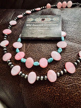 Load image into Gallery viewer, Pink Peddles &amp; Navajo Pearls
