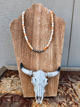 Load image into Gallery viewer, Barrel Orange Spiny Oyster Necklace
