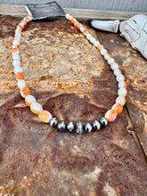 Load image into Gallery viewer, Barrel Orange Spiny Oyster Necklace
