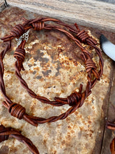 Load image into Gallery viewer, Leather Barbed Wire Bracelets
