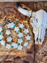Load image into Gallery viewer, Star Bracelet With Turquoise Or Navajo Pearl
