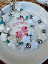 Load image into Gallery viewer, Star Bracelet With Turquoise Or Navajo Pearl
