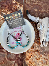 Load image into Gallery viewer, Teardrop Navajo Desert Pearls With Rondelle Turquoise

