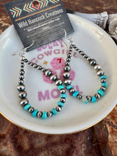 Load image into Gallery viewer, Teardrop Navajo Desert Pearls With Rondelle Turquoise
