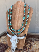 Load image into Gallery viewer, Long Statement 10MM Navajo Desert Pearl Statement Necklace
