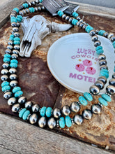 Load image into Gallery viewer, Long Statement 10MM Navajo Desert Pearl Statement Necklace
