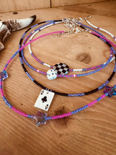 Load image into Gallery viewer, Poker Night Seed Bead Chokers
