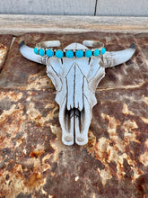Load image into Gallery viewer, Sleeping Beauty Row Turquoise Stacker Cuff
