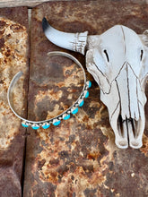 Load image into Gallery viewer, Sleeping Beauty Row Turquoise Stacker Cuff
