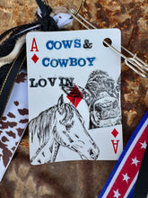 Load image into Gallery viewer, Cows &amp; Cowboy Lovin// HOWDY//SUP DARLIN  Keychains
