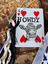 Load image into Gallery viewer, Cows &amp; Cowboy Lovin// HOWDY//SUP DARLIN  Keychains
