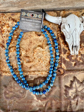 Load image into Gallery viewer, Royal Blue Turquoise Composite With Copper Veining
