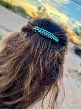 Load image into Gallery viewer, Genuine Turquoise Hair Clip Barrette
