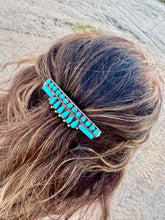 Load image into Gallery viewer, Genuine Turquoise Hair Clip Barrette
