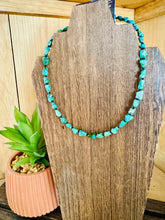 Load image into Gallery viewer, Green Turquoise Nugget Choker
