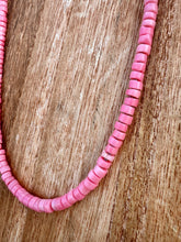 Load image into Gallery viewer, Pink Coral Rondelle Necklace
