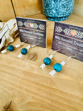 Load image into Gallery viewer, Turquoise And Navajo Pearl And Shell Earrings
