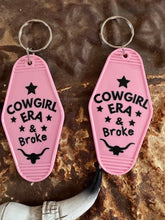 Load image into Gallery viewer, Cowgirl Era + Cowboy Wife Keychain
