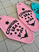 Load image into Gallery viewer, Cowgirl Era + Cowboy Wife Keychain
