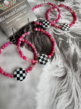 Load image into Gallery viewer, Pink Checkered Hoops
