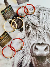 Load image into Gallery viewer, Navajo Pearl Hoops With Amber Or Moonstone
