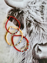 Load image into Gallery viewer, Navajo Pearl Bracelets With Amber and Moonstone
