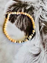 Load image into Gallery viewer, Navajo Pearl Bracelets With Amber and Moonstone
