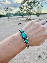 Load image into Gallery viewer, Emerald Valley Turquoise Cuff
