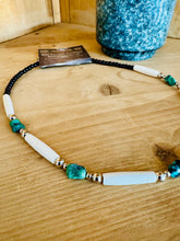 Load image into Gallery viewer, Turquoise And Bone Choker
