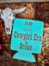 Load image into Gallery viewer, Turquoise Junkie / Cowgirl Era Can Cooler
