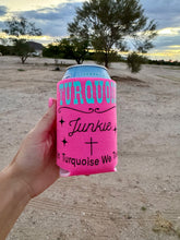 Load image into Gallery viewer, Turquoise Junkie / Cowgirl Era Can Cooler
