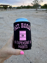 Load image into Gallery viewer, Faster Horses Expensive Habits &amp; She's Barrel Broke Can Cooler
