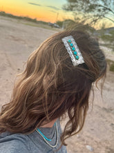 Load image into Gallery viewer, Kingman Turquoise Southwestern Hair Clip
