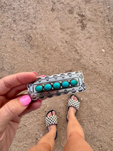 Load image into Gallery viewer, Kingman Turquoise Southwestern Hair Clip
