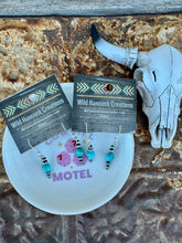 Load image into Gallery viewer, Sleeping Beauty Turquoise Dangle Earrings

