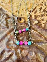 Load image into Gallery viewer, Turquoise Navajo Pearl Bar Choker
