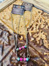Load image into Gallery viewer, Turquoise Navajo Pearl Bar Choker
